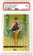 Marketplace image: Ashlyn Krueger 2024 Topps Chrome Tennis RC Rookie SUPERFRACTOR 1/1 PSA 9