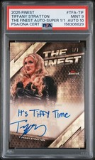 Marketplace image: 2025 Topps Finest WWE Tiffany Stratton Autograph Superfractor #d 1/1 PSA 9