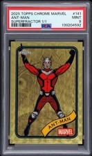 Marketplace image: Topps 2025 Topps Chrome Marvel #141 Ant-Man Superfractor 1/1 PSA 9
