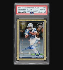 Marketplace image: 2026 Topps Flagship Jonathan Taylor Auto 1/1 Superfractor Chrome Football PSA 8