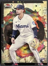 Marketplace image: JACOB AMAYA 2024 TOPPS FINEST RARE ROOKIE SUPERFRACTOR 1/1 #296 MARLINS Q4042
