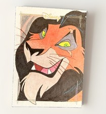Marketplace image: 2026 Topps Chrome Disney Scar 1/1 Disney Sketch Card w/ Auto Tom Amic