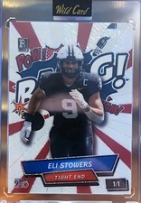 Marketplace image: 2026 Eli Stowers Wild Card SuperFractor BANG Comix /1 RC Eagles, Vanderbilt