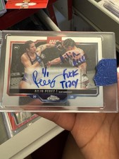Marketplace image: 2025 Topps Chrome UFC - Chrome Rookie Auto Ailin Perez 1/1 Inscription