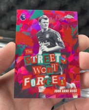 Marketplace image: John Arne Riise Topps Chrome Sapphire Padparadscha 1/1 The Streets Won't Forget