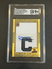 Marketplace image: Darren McFadden 2008 Topps Letterman Auto Patch Superfractor 1/1 SGC 10/9