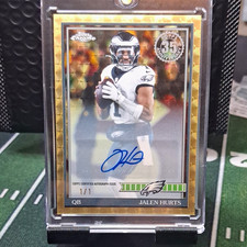 Marketplace image: Topps Chrome Jalen Hurts Eagles 1952 Topps Superfractor Auto 1/1 91TC-43