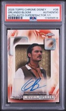 Marketplace image: 2026 TOPPS CHROME DISNEY ORLANDO BLOOM AUTO SUPERFRACTOR 1/1