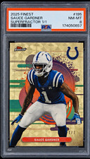 Current marketplace image for 2025 Topps Finest #195 Sauce Gardner Superfractor 1/1