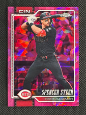 Marketplace image: 2026 Topps Chrome Sapphire padparadscha - SPENCER STEER #1/1 - Reds