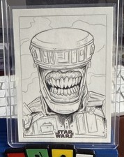 Marketplace image: 2026 Star Wars Topps Chrome Sketch Card 1/1 Carib Diss
