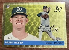 Marketplace image: 2025 Topps Chrome Platinum Brady Basso Superfractor 1/1