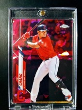 Marketplace image: 2020 Topps Chrome Sapphire #590 Yu Chang Rookie RC Padparadscha 1/1 - Taiwan