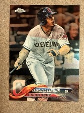 Current marketplace image for 2018 Topps Chrome #73 Francisco Lindor Fading Image Superfractor 1/1