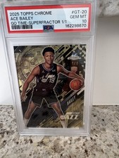 Current marketplace image for 2025 Topps Chrome #GT-20 Ace Bailey Go Time Superfractor 1/1