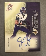 Marketplace image: 2025 Topps Signature Class Justin Jefferson 1/1 Superfractor On Card Auto Clean!