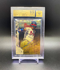 Marketplace image: 2020 Topps Chrome Ben Baller Ronald Acuña Jr #112 Superfractor  1/1 BGS 9.5