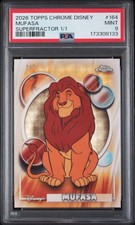 Marketplace image: 2026 Topps Chrome Disney Mufasa Superfractor 1/1