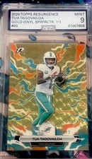 Marketplace image: 2025-26 Topps Resurgence NFL Football Tua Tagovailoa Dolphins SUPERFRACTOR 1/1