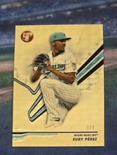Marketplace image: 2024 TOPPS PRISTINE EURY PEREZ SUPERFRACTOR 1/1