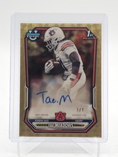 Marketplace image: TAE MEADOWS 2026 BOWMAN CHROME U 1ST SUPERFRACTOR AUTO 1/1 #BCPA-TM AUBURN Q6136