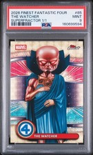 Marketplace image: 2026 TOPPS MARVEL FINEST FANTASTIC FOUR THE WATCHER SUPERFRACTOR 1/1 PSA 9
