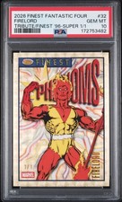 Marketplace image: 2026 TOPPS MARVEL FINEST FANTASTIC FOUR FIRELORD PHENOMS SUPERFRACTOR 1/1 PSA 10