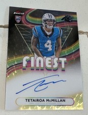Marketplace image: Topps 2025 Finest Football Tetairoa McMillan Rookie Auto RFA-TM Superfractor 1/1