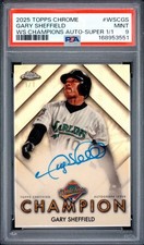 Marketplace image: 2025 Topps Chrome Gary Sheffield World Series Champion Auto SuperFractor 1/1 PSA