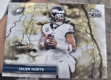 Marketplace image: JALEN HURTS TOPPS CHROME BLACK - BLACK LIGHTNING SUPERFRACTOR 1/1 EAGLES
