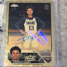 Marketplace image: Topps 2023-24 Topps Chrome OTE Lincoln Cosby SuperFractor 1/1 Auto RC A-LC