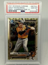 Marketplace image: 2021 Bowman Chrome Adley Rutschman Superfractor  1/1  PSA 10