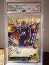 Marketplace image: 2023-24 Topps Cosmic Chrome - Autographs Nicolas Batum SuperFractor /1 (AU)
