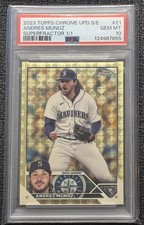 Marketplace image: Andres Munoz 2023 Topps Chrome Sapphire Superfractor 1/1 PSA 10