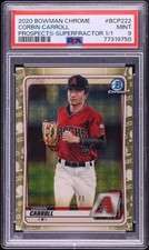 Marketplace image: 2020 Bowman Corbin Carroll Prospect Superfractor #BCP222