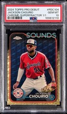 Marketplace image: 2024 Topps Jackson Chourio Chrome-Superfractor 1/1 #PDC104