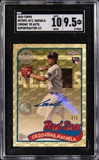 Marketplace image: 2024 Topps Ceddanne Rafaela Ch. '89 Auto. Superfractor 1/1 #2T89C-39