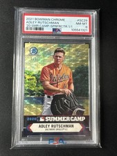 Marketplace image: 2021 Bowman Chrome Summer Camp Adley Rutschman Orioles #SC-29 1/1 SUPERFRACTOR