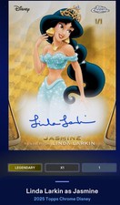 Marketplace image: Topps Disney Collect Jasmine Superfractor Legendary 1/1