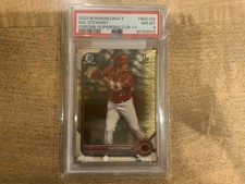 Marketplace image: Sal Stewart 2022 Bowman Chrome Draft Superfractor 1/1 PSA 8 Reds Rookie