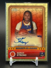 Marketplace image: 2024 Topps Chrome McDonald's All American SARAH STRONG Superfractor Auto 1/1