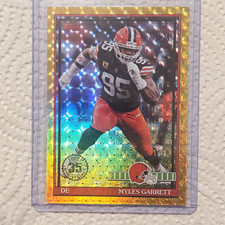 Marketplace image: Topps 2026 Flagship Myles Garrett Browns 35th Anniv 1/1 Superfractor #91TF-26
