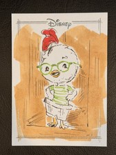 Marketplace image: 2026 Topps Chrome Disney Chicken Little 1 / 1 Sketch Card Auto Basak Kahraman