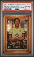 Marketplace image: 2022-23 Topps Chrome UWCL Sveindis Jonsdottir Queens Superfractor 1/1 PSA 10 RC
