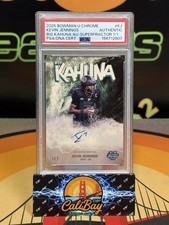Marketplace image: 2025 Bowman Chrome U Kevin Jennings Big Kahuna Auto Superfractor 1/1 PSA Auth