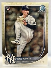 Current marketplace image for 2025 Bowman Chrome #79 Will Warren Superfractor 1/1
