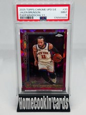 Marketplace image: 2025 Topps Chrome Update Sapphire Jalen Brunson Padparadscha 1/1