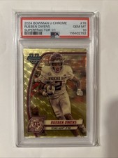 Marketplace image: 2024 Bowman U Chrome Rueben Owens Superfractor 1/1 PSA 10