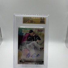 Marketplace image: Topps 2020 Bowman's Best Garrett Crochet White Sox Auto Superfractor 1/1