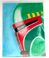 Marketplace image: STAR WARS TOPPS CHROME 2025 BOBA FETT SKETCH CARD 1/1